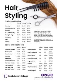 The price points are the most attractive part in hce! Inspirations Salon South Devon College
