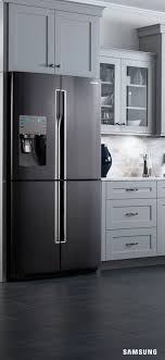 The Next Thing In Kitchen Inspiration Is The Samsung Black Stainless Steel 4 Door Flex Refrigerato Black Appliances Kitchen Kitchen Inspirations Black Kitchens