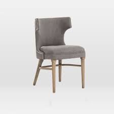 Osp home furnishings kendal tufted and inner spring chair with nailhead detail and solid wood legs, linen fabric. Nailhead Upholstered Dining Chair