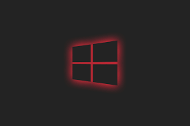 Neon wallpaper blue neon monster 1920×1200. Windows 10 Logo Red Neon Wallpaper Hd Hi Tech 4k Wallpapers Images Photos And Background Wallpapers Den
