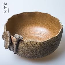 纯手工粗陶茶洗陶瓷水洗大号水培植物花盆茶渣桶笔洗功夫茶具配件 淘宝网 bowl serving bowls tableware