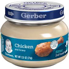 5 Pack Gerber 2nd Foods Chicken Chicken Gravy Baby Food 2 5 Oz Jar Walmart Com