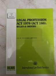 According to the local legislation, only the lawyers who have received a certificate issued under the legislation of the legal profession act have the right to conduct cases in a malaysian court, where the claims are larger than rm 1 million. Legal Profession Act 1976 Textbooks On Carousell