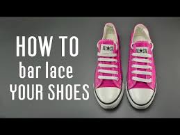 Learn how to bar lace shoes, very simple instruction for vans, converse and other shoes. How To Tie Shoe Laces Straight Across