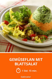 Gemuseflan Mit Blattsalat Rezept Blattsalat Rezepte Salat