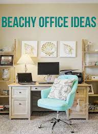 Coastal Beach Style Home Office Design Ideas Shop The Look Guest Room Office Home Office Design Beach Theme Office