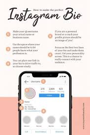 How To Make The Perfect Instagram Bio Your Bio Is The First Thing That People Will See When T Instagram Business Social Media Planner Instagram Marketing Tips
