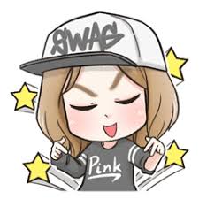 Swag stands for stuff we all get, typically when attending an expo or trade show. Swag Girl Line Stickers Line Store