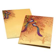 Indian wedding invitation card, template layout with venue details in front and back view. Cardboard Book Style Indian Wedding Cards Dimensions 10 X 8 Inch Rs 40 Piece Id 9810035391