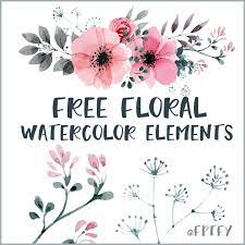 Maybe you would like to learn more about one of these? Free Watercolor Floral Elements Free Pretty Things For You