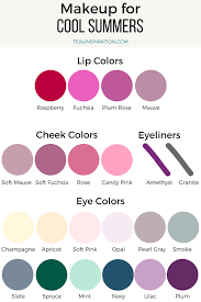 Cool Summer Makeup Colors Soft Summer Palette Light Summer Color Palette Soft Summer Color Palette
