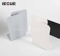 Simple Design Metal Book Stand Bookends Black Holder