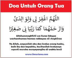 5 Doa Untuk Kedua Orang Tua Dan Artinya Ilmusiana