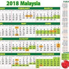 Kalendar cuti sekolah 2018 malaysia. Kalendar Cuti Umum Dan Cuti Sekolah Malaysia 2018