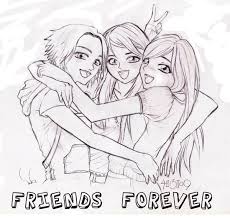 40 magical superhero pencil drawings. Friends Forever Drawings Of Friends Best Friend Drawings Friends Sketch