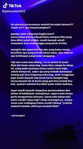 Orang tua sampai mempertanyakan keputusan ayu berulang kali, apakah sudah dipikirkan dan dipertimbangkan dengan matang. Tiktok Artofit