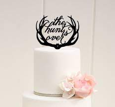 Wedding Cake Topper Deer Antlers Wedding Cake Topper The Etsy Hunting Wedding Cake Antlers Wedding Cake Wedding Cake Toppers