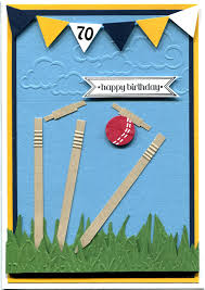 16th Birthday Cards For Guys Handmade Card Cricket Themed 70th Birthday Card Made Especially For A Bowler 21st Birthday Cards Birthday Cards For Men 70th Birthday Card