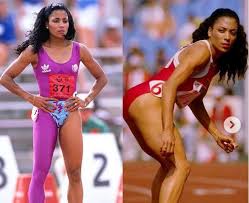 Sprinter sha'carri richardson and the late flo jo. Fast Fashion Olympic Star Flo Jo S One Legger Legacy To Spice Up Biopic