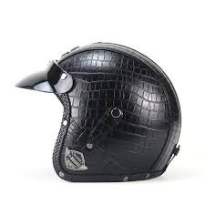 Voss 3 4 Open Face Vintage Motorcycle Helmets With Goggle