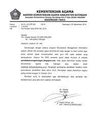 Cara membuat dan contoh surat undangan untuk menghadiri. Surat Permintaan Data Emis Tahun 2014 2015