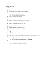 They sold them, and remaining cookies were given to pta. Module 4 Practice Test Answer Key