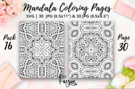For centuries, in many cultures (eg tibet), the mandala is used as a tool to facilitate meditation. Adult Mandala Coloring Pages Pack 16 Graphic By Fayne Creative Fabrica