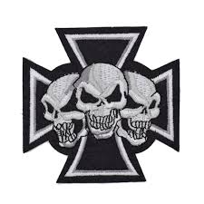 Sticker keren bisa di tempel di mana saja untuk helm motor mobil laptop kaca, kaca mobil bisa selaga bisa ke mana juga. 1 Pcs Tengkorak Logo Besi Pada Patch Bordir Tengkorak Hantu Tulang Cross Biker Rider Punk Rock Tato Jaket T Shirt Lencana Kostum Iron On Embroidered Patch Logo Iron Onlogo Iron Aliexpress