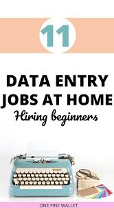 11 Legitimate Data Entry Jobs From Home One Fine Wallet Data Entry Jobs Data Entry Clerk Entry Jobs