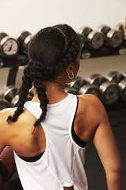 Pull your long hair up into a ponytail and then wrap the ends around the base and secure with another hair tie or large bobby pins. Workout Hairstyles 20 Trending Looks To Try All Things Hair Us