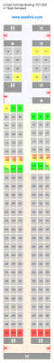 united airlines boeing 757 200 v1 752 seat map airline