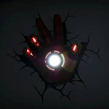 With a box of 3 aylar önce. Superhero 3d Lights Iron Man Hand 3d