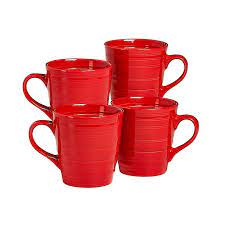 Coffee features 4 two toned mugs with coordinating spoons that fit inside the handles. Over And Back Centric Coffee Mugs Set Of 4 Bed Bath Beyond