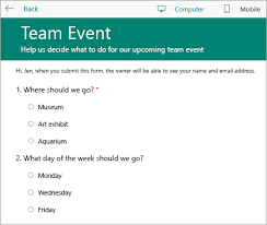 Computer and internet survey outline example. Surveys In Excel Hosted On The Web Office Support