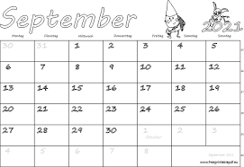 Sie eignen sich gut als wandkalender oder schreibtischkalender. Monatskalender September 2021 Pdf Drucken Kostenlos