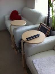 No Room For A Coffee Table Frosta Stools Make Great Little Trays That Attach To Your Sofa 16 Ikea Hacks That Ikea Side Table Ikea Stool Ikea Hack Side Table