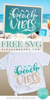 Download Beach Vibes Free Svg Cut File Gina C Creates