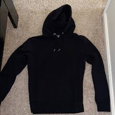 Double needle stitching all over. Buy Plain Black Hood Cheap Online