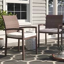These dining chair birch are trendy and can fit into every decoration style. Birch Lane Decastro Stacking Patio Dining Chair With Cushion Wayfair