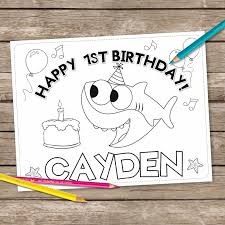 Baby shark pinkfong coloring pages is the first book to take fans behind the scenes of the groundbreaking and boundlessly a nursery song about a family of. Baby Shark Song 6 Coloring Pages Super Simple Coloring Etsy Birthday Coloring Pages Shark Coloring Pages Printable Unicorn Birthday