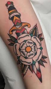 My Neo Trad Yorkshire Rose By Jenko At Ultimate Skin Leeds Uk Rose Tattoos For Men Yorkshire Rose Rose Tattoos