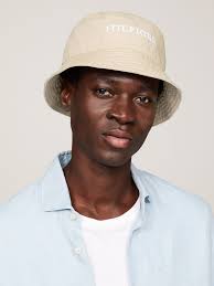 Bucket Hat Beige Top Hat Buy Tommy Hilfiger Cream Monotype Soft 100% Cotton  Bucket Hat From