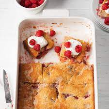 Lemon Raspberry Buckle Recipe Raspberry Buckle Recipe Easter Dessert Desserts