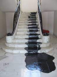Marble Art Deco Stair And A Whole Lot Of Black Paint Art Deco Stairs Art Deco Stairs