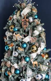 Choose unique personalized christmas ornaments from christmas and city. Woodland Glam Christmas Tree Christmas Tree Decor Ideas