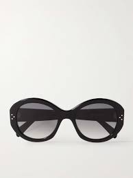 Black round frame sunglasses