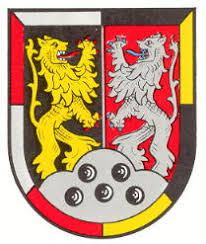Das wappen der stadt kaiserslautern zeigt in rot einen silbernen pfahl, belegt mit einem steigenden blauen fisch das wappen war ursprünglich das der lauterer reichsschultheißen von lautern (in. Liste Der Wappen Im Landkreis Kaiserslautern