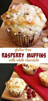 White Chocolate Raspberry Muffins With Almond Streusel Topping Gluten Free In 2020 Raspberry Muffins Gluten Free Sweets Gluten Free Muffins
