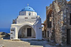 It belongs to the dodecanese, an archipelago of twelve major islands in the southeastern aegean sea. Church With Castle In Astypalaia By George Papapostolou Photographer