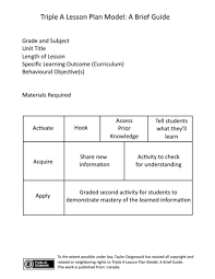Lesson Plan Wikiwand